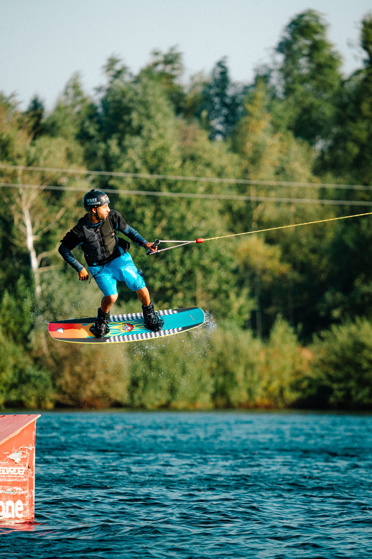 Wakeboard Sprung